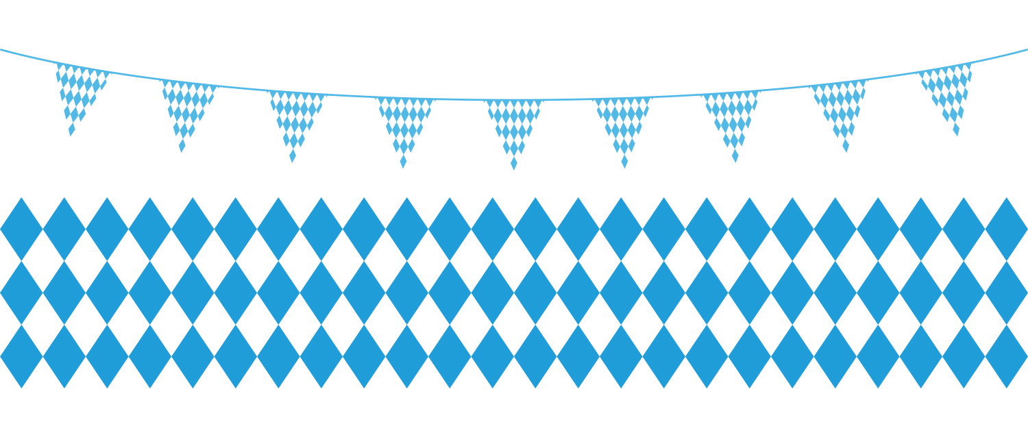 Window stickers - Bavarian pattern with pennants