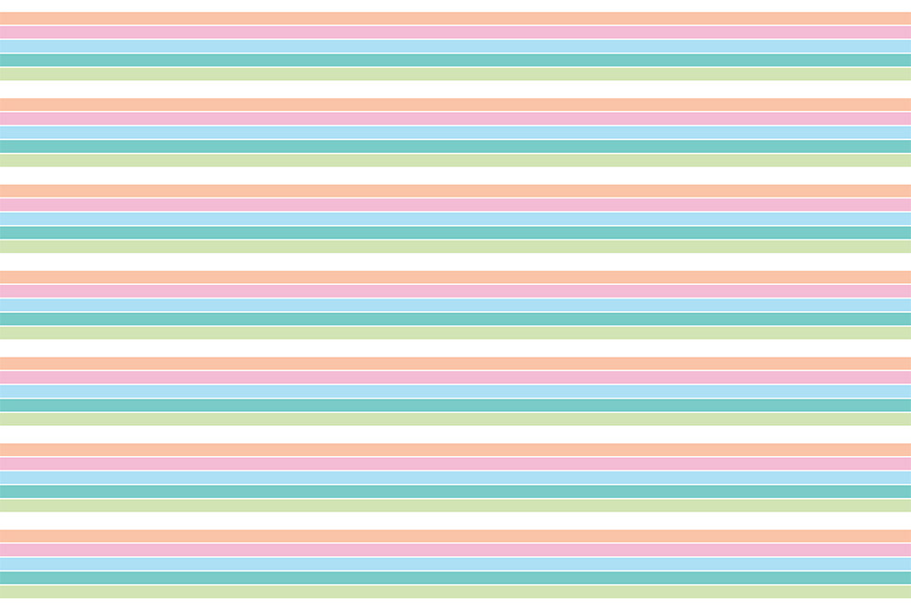 Fototapete - Muster aus horizontalen Pastellstreifen in Rosa, Blau, Grün und Beige