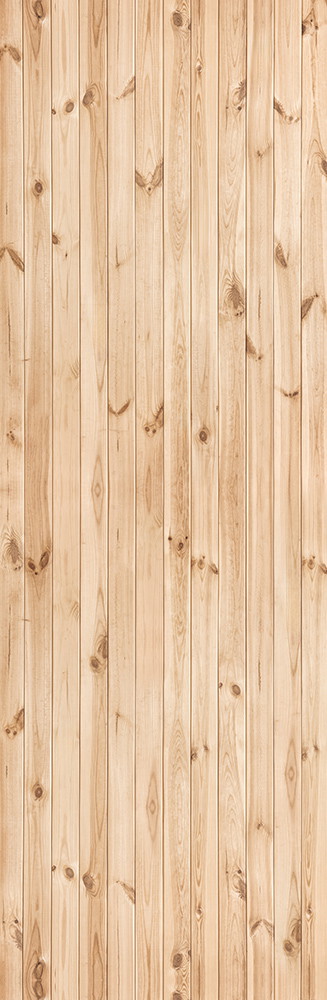 Muurschildering - Verticaal geplaatste, lichtbruine houten planken in een natuurlijke houtlook