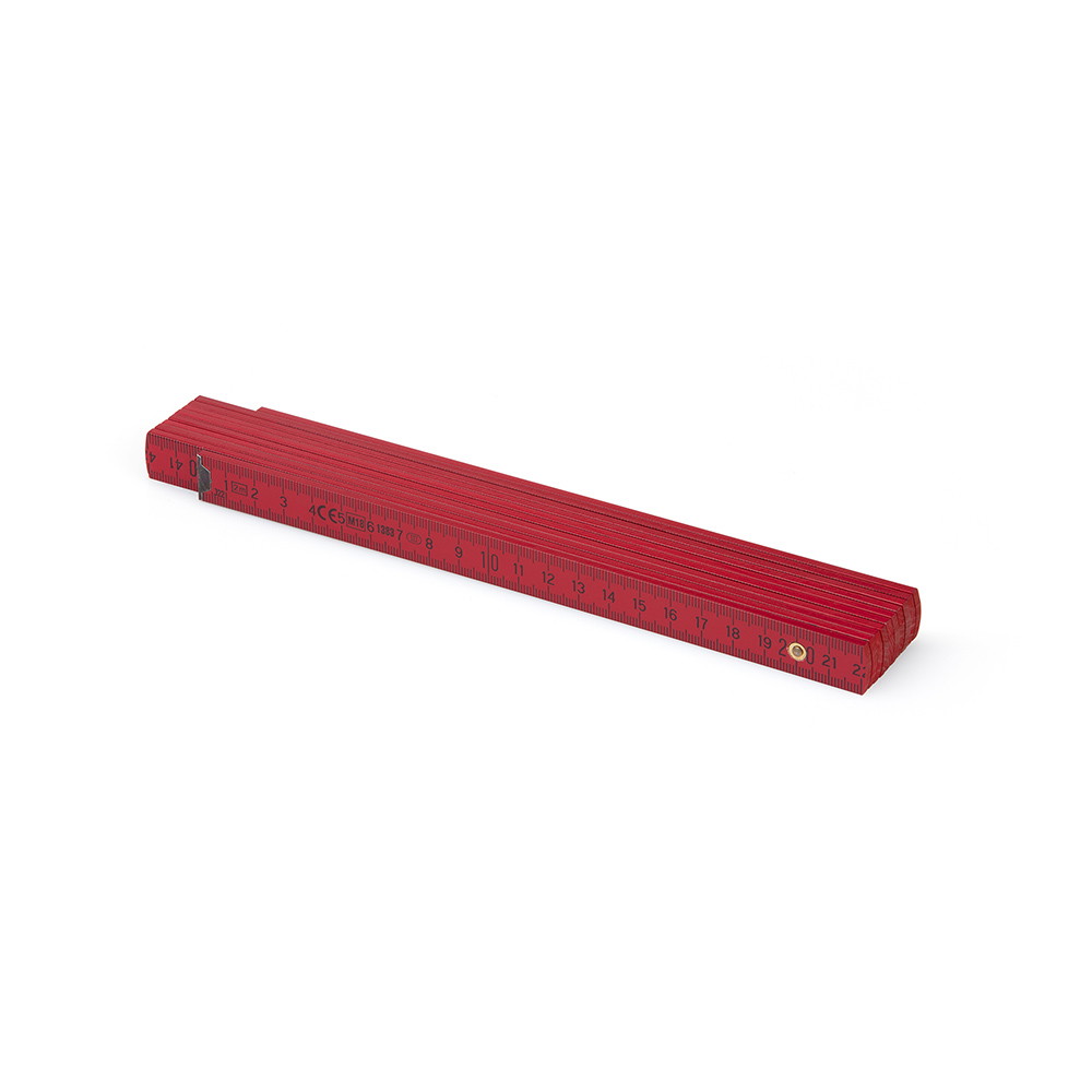 Mètre pliant rouge