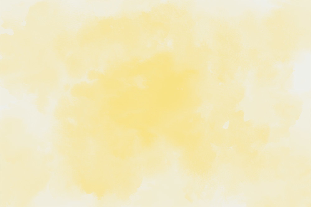Muurschildering - Zacht geel aquarelpatroon dat een ontspannen en vriendelijke sfeer creëert