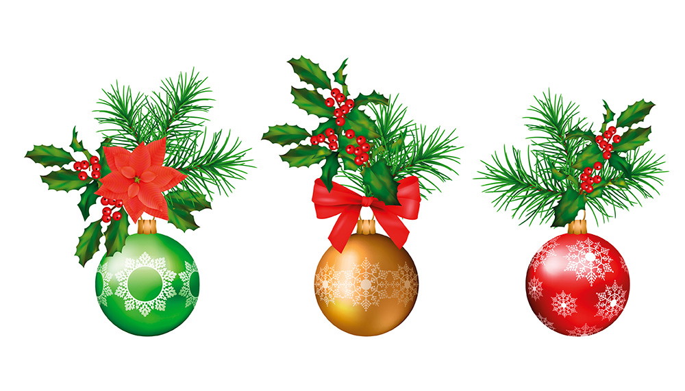 Raamstickers - Kleurrijke kerstballen als raamversiering