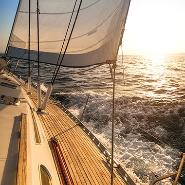 Fotobehang met strand, zee en zachte golven