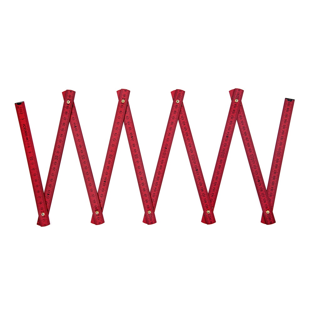 Red folding rule
