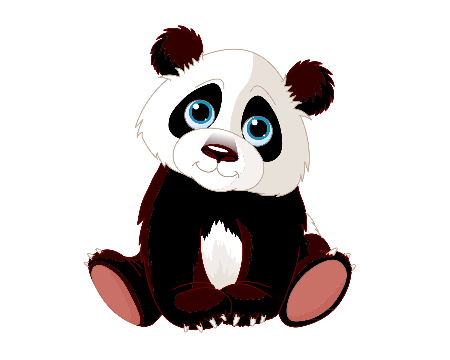 Autocollant de fenêtre - panda