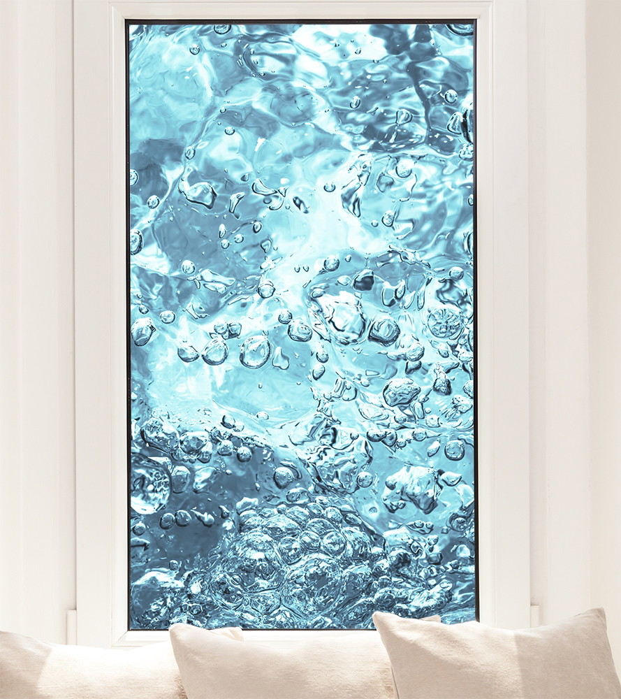 Window film - Bubbling water