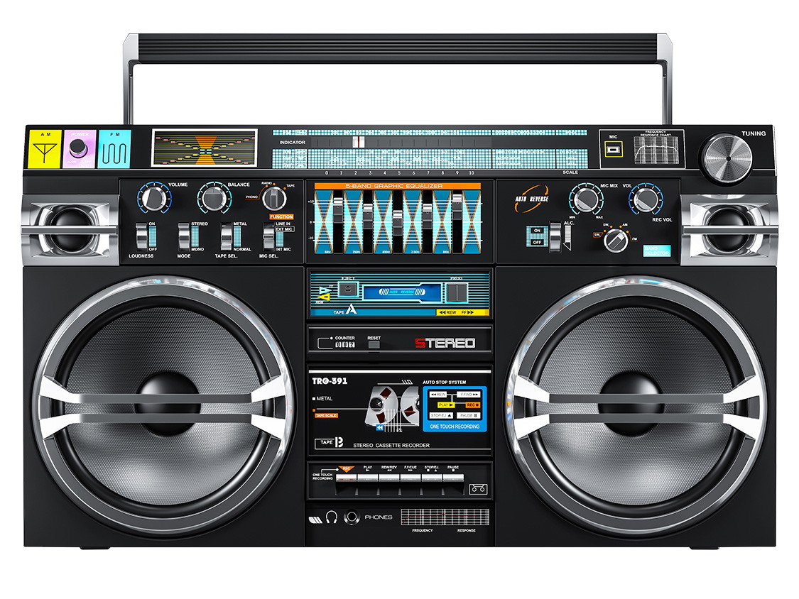 Wandtattoo - Ghettoblaster
