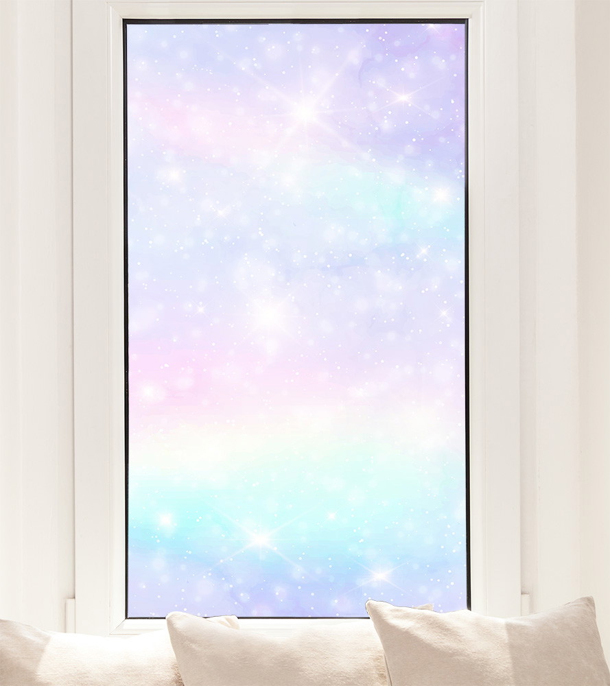 Fensterfolie - Einhornnebel in Pastellfarben