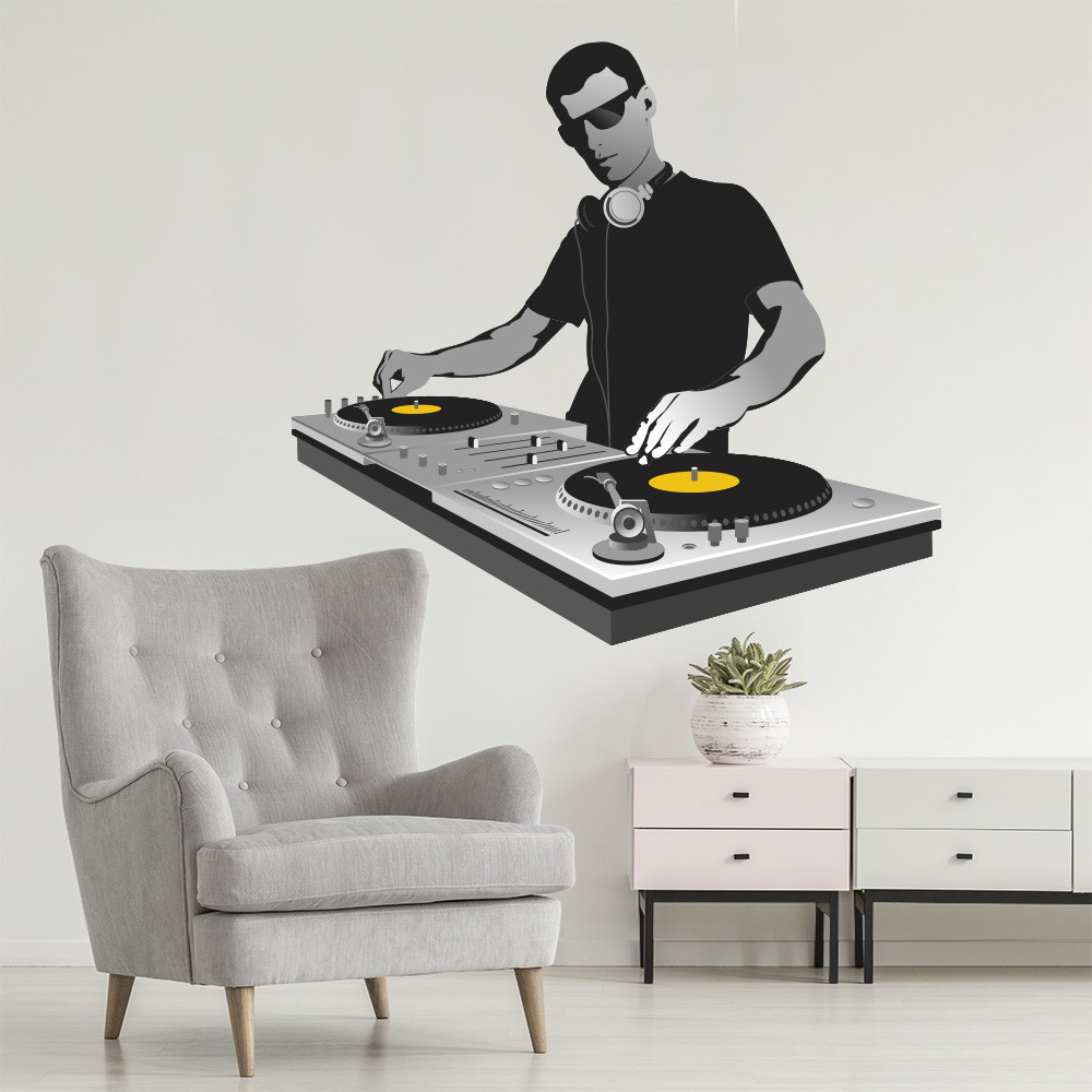Tatuaż ścienny - DJ DJs