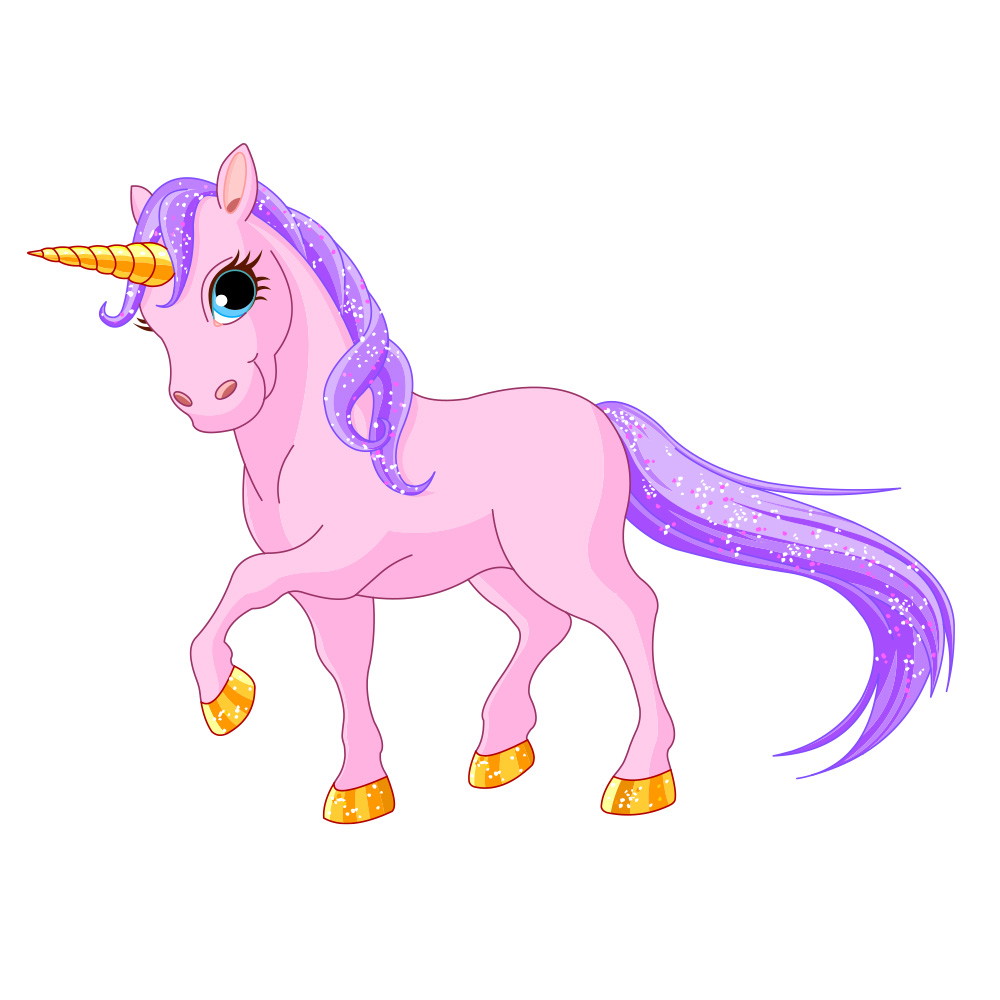 Autocollants de fenêtre - Licorne pour chambre de fille