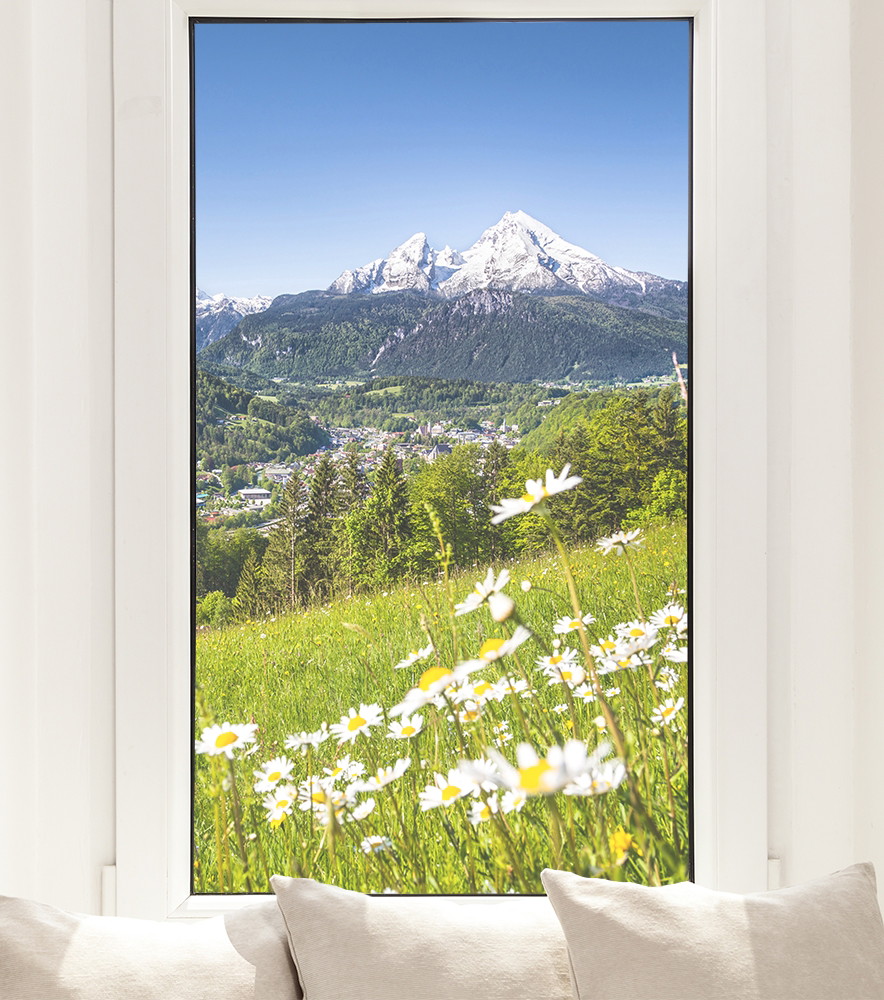 Window film - Watzmann in spring