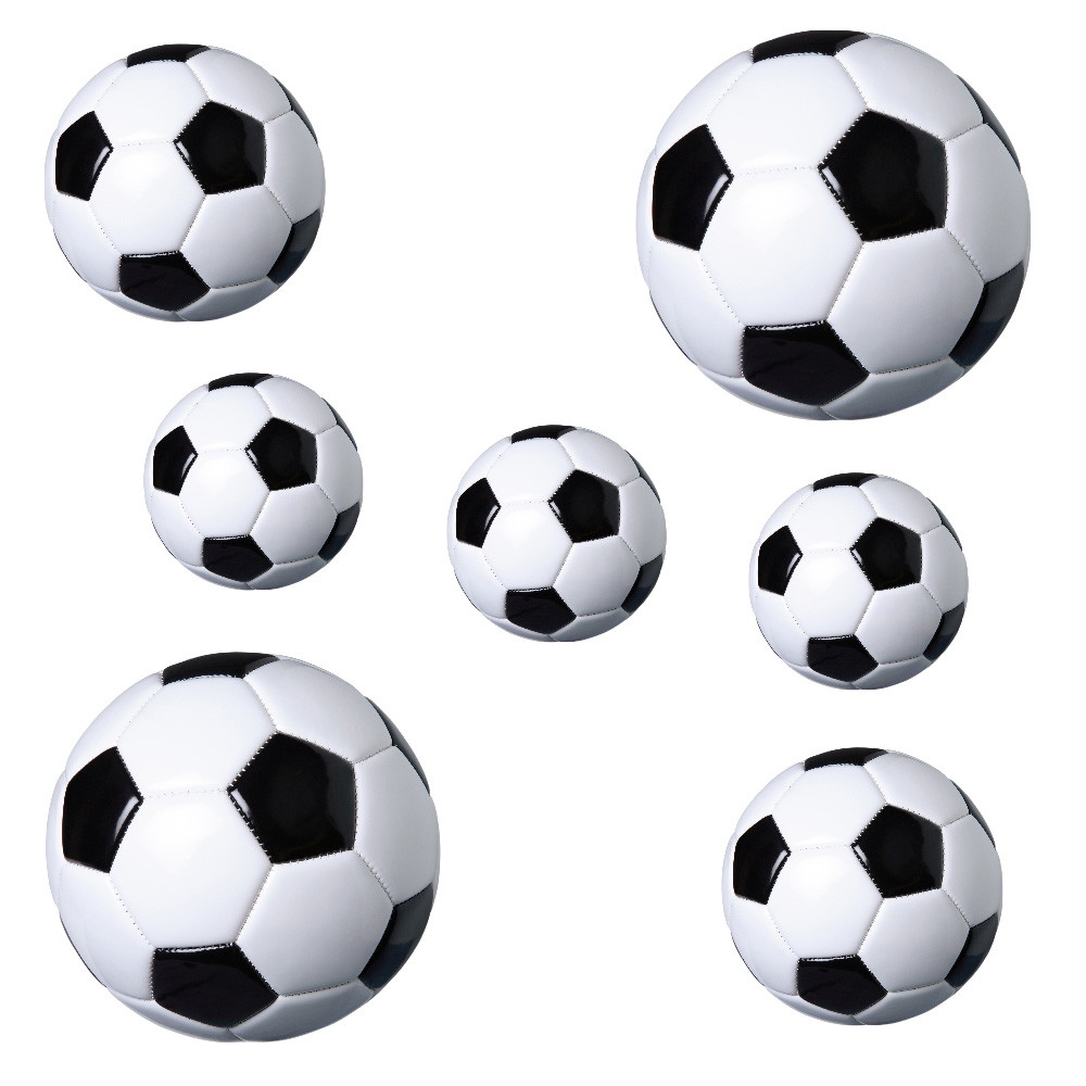 Muurtattoo - fotorealistische voetballen